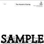 画像2: 【サックス4重奏】春の猟犬/The Hounds of Spring by Alfred Reed〈アンサンブル楽譜〉 (2)